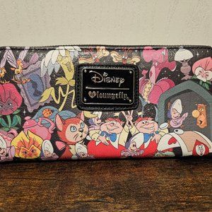 Loungefly x Disney Alice Character Print Wallet (Multi, One Size)